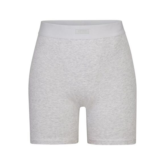 Skims Boyfriend Boxer Light Heather Grey Size Medium - Picture 1 of 12